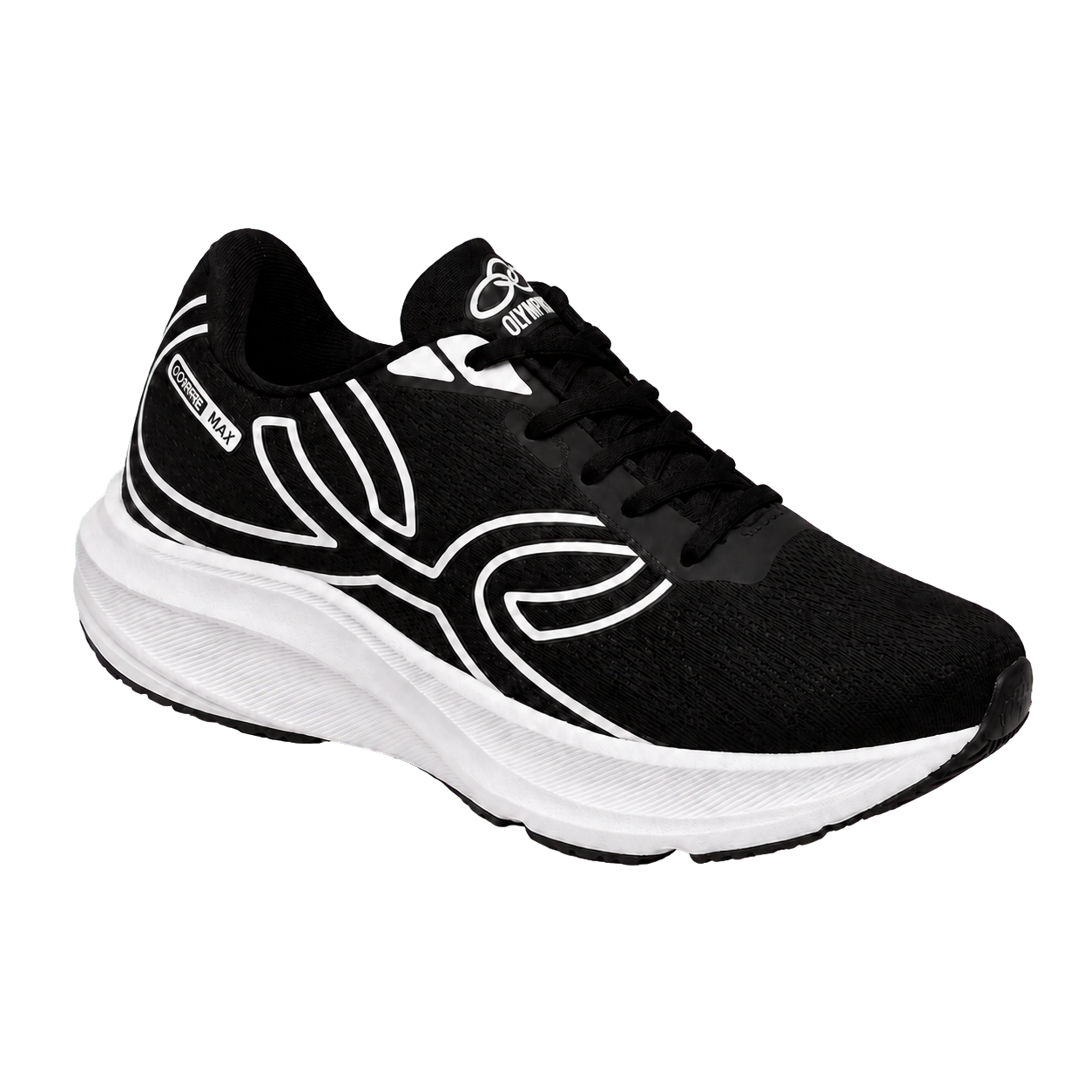 Zapatilla Olympikus Olympikus Corre Max, color Negro / Blanco